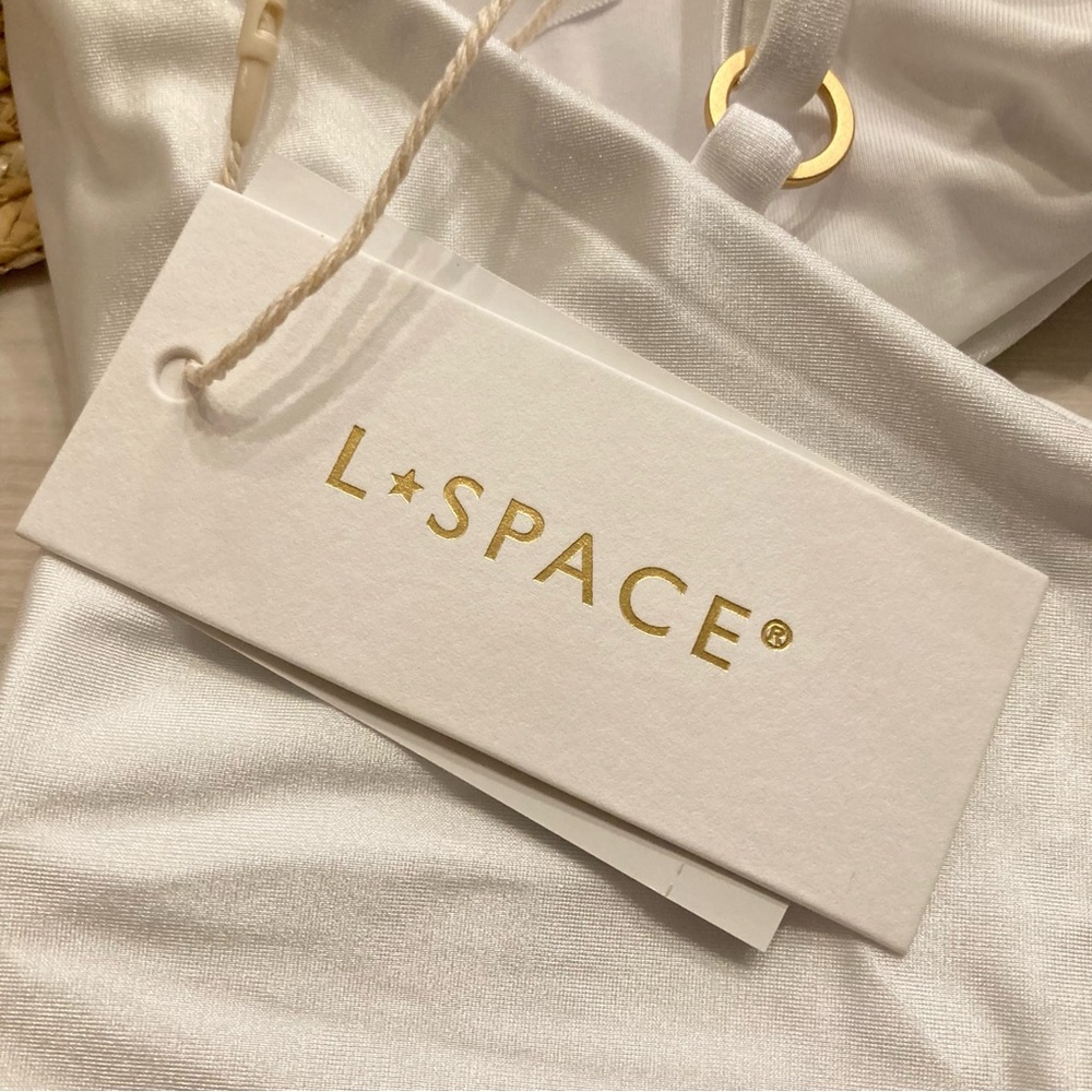l*space White Cutout One-Piece Bridal Swimsuit - Picture 14 of 16